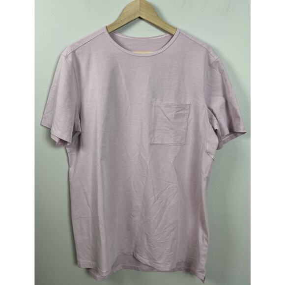 Lululemon Chest Pocket Relaxed Fit T-Shirt Possibly Large Pink Purple Men’s - Picture 1 of 8